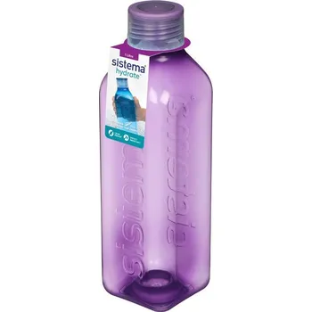 Láhev Láhev Sistema Square šroubovací víčko 1 l Barva: fialová