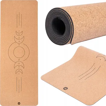 podložka na cvičení Podložka na jógu Bodhi Cork Luna 4mm - korková
