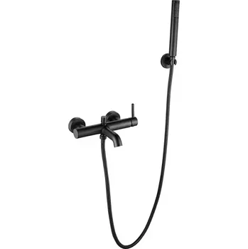 Vodovodní baterie Vanová baterie Ilma s ruční sprchou, černá
