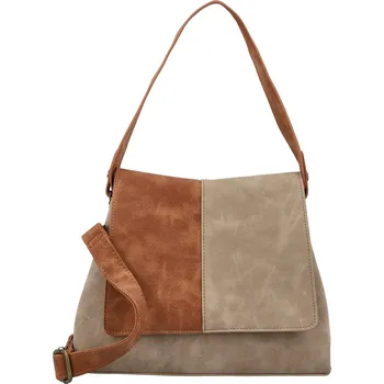 Kabelka Trendy dámská koženková kabelka na rameno Lydia, béžovo-hnědá