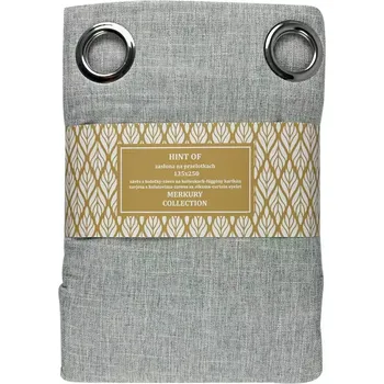 Závěs Závěs na průchodkách (s očky) Hint 135x250 cm aqua Merkury Home