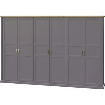 Předsíňová stěna Skříň 6d Tara p6/ta graphite/pacific walnut