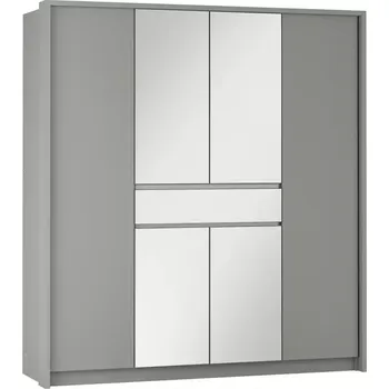 Kancelářská sestava Skříň Split 200 platinum/zrcadlo