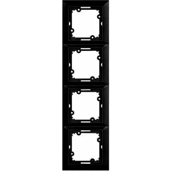 vypínač Rámeček 4násobný Medium černý