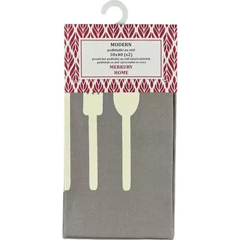 prostírání Prostírání MODERN šedé 30x40 set 2 ks