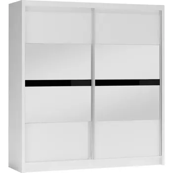 Kancelářská sestava Skříň Batumi 203 bílá/zrcadlo