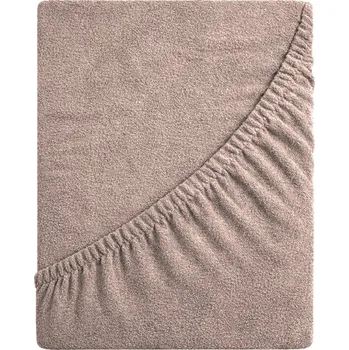 Prostěradlo Froté Prostěradlo Delux - Caffe 90x200 S gumou, Polský výrobek