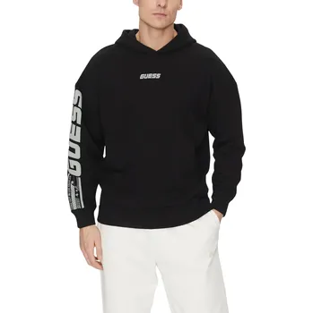 Pánská mikina GUESS Černá pánská mikina Dalim Over XXL
