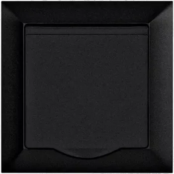 Elektrická zásuvka Zásuvka 2P+PE ip44 Medium černá