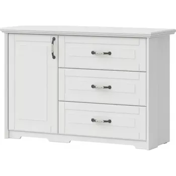 Předsíňová stěna Komoda 1d3s Evergreen k13/eg ivory mat