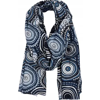 Šála Agrafka šála modrá 180 cm - dámská