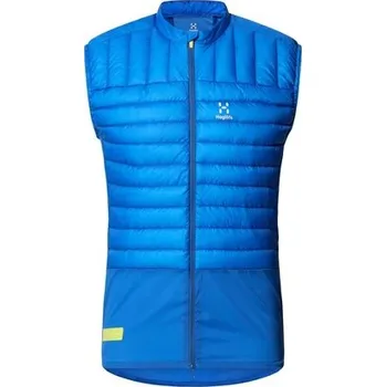 Pánská vesta Haglöfs L.I.M Intense Trail Down Vest Men, Electric Blue - běžecká vesta L + Doprava zdarma