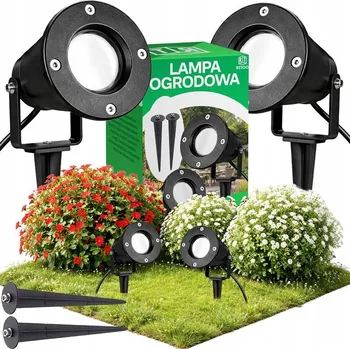 Venkovní osvětlení Zápichové svítidlo RETOO černé 2 ks GU10 IP54 neutrální bílá 90°