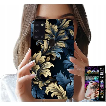 Pouzdro na mobilní telefon POUZDRO pro Samsung Galaxy A21s - Elegantní zlaté módní kryt