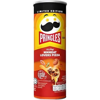 Chips Korejské chipsy Smokey BBQ Lovers Pizza, příchuť BBQ pizza 102g (alternativa Pringles)