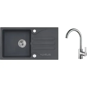 Granitový dřez Alveus SET ALVEUS Galapagos 30 - 91+ BATERIE TONIA CHR SETA524