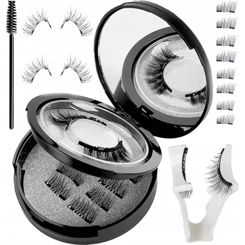 Umělé řasy 2 páry magnetické řasy umělé, sada pro použití s kleštičkami na řasy