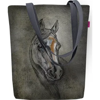 Plátěná taška přes rameno, zip, rozměry 36 x 40 cm, potisk Lord