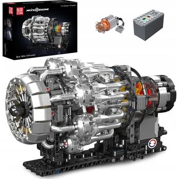 ostatní stavebnice Mould King Technic Motor Turbodmychadlo Stavebnice 14+