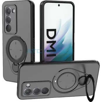 Pouzdro na mobilní telefon Shield4U MagSafe kryt Redmi 15 4G/5G černý s kroužkem a zpět 29 Kč s ATC Clubem