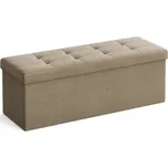 Taburet s úložným prostorem OTTOMAN 110x38 cm, světle hnědý 202229426