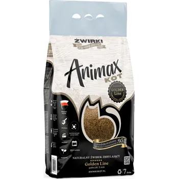 Podestýlka pro kočku Podestýlka, Animax Golden line 3 mm, malé válečky, pytel 7 l