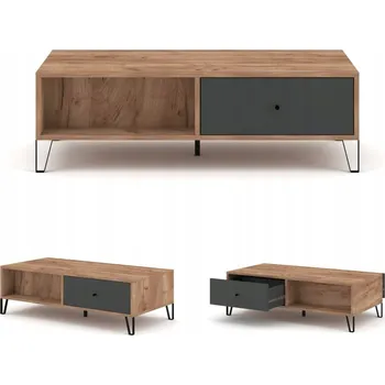 Konferenční stolek Konferenční stolek WIP čtvercový 110 x 60 x 37 cm dub craft tobacco, grafit