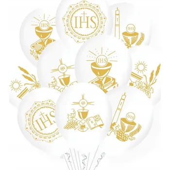 Balónek Latexové balónky, Svaté Přijímání - mix, 30 cm, 10 ks