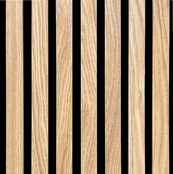 Dekorační lamela s filcem dub natural, dýhovaná 300x2650mm