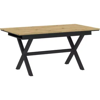 Jídelní set Stůl X 160/200x76x90 artisan/černý