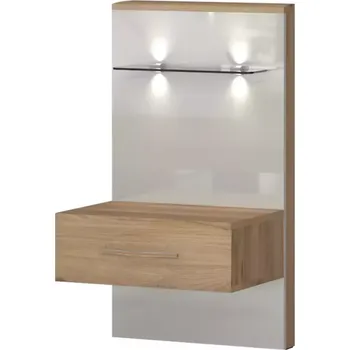 Ložnicová sestava Noční Stolek Gala ns1-r/gl pravá pacific walnut/beig