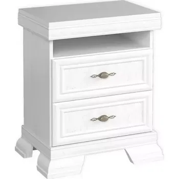 Obývací stěna Noční Stolek Kora 58cm Bílá, KSN