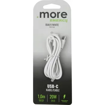 Datový kabel Kabel Ecolight USB typ C - USB typ C 1 m bílý
