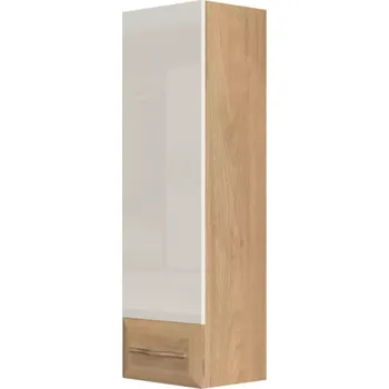 Obývací stěna Vitrína Gala VK35-1K/GL pacific walnut/beige