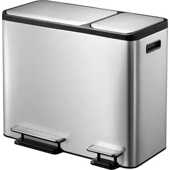 Odpadkový koš Eko Ecocasa 15+15+15l inox mat 912846