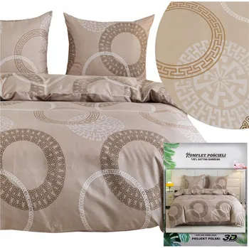 Povlečení POVLEČENÍ Maria povlaky na polštáře 70x80 sada 200x220 3dílná SATÉNOVÉ