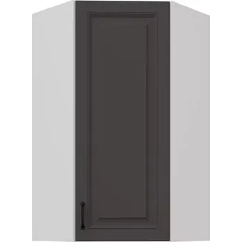 Kuchyňská skříňka Stilo grafit matná/bílý 60x60 GN-108 1F (45°)