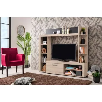 Obývací stěna Obývací Stěna Rubi Šedá Dub 11008243