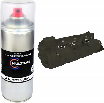 Barva ve spreji Lak ve ve spreji na víka ventilů motoru RAL 7022 POLOMAT
