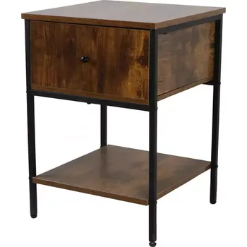 Noční stolek Noční Stolek Loft 8624 E dark vintage wood