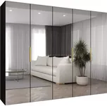 Skříň Marbella III 250 černá/zlatá