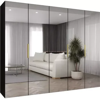 Předsíňová stěna Skříň Marbella III 250 černá/zlatá