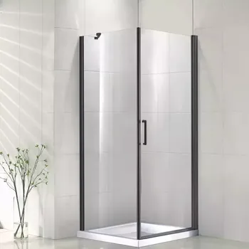 Sprchový kout Vela Black 90x90x190