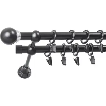 Garnýž II Stylus fi 19 černá 240cm koule saturn