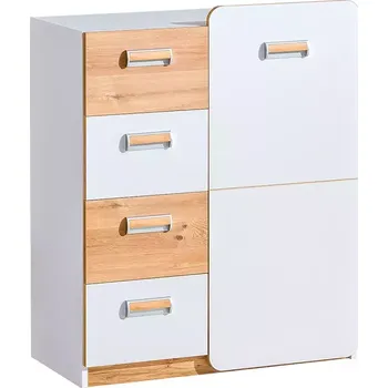 Kancelářská sestava Komoda Lorento 80cm Dub Nash/Bílá