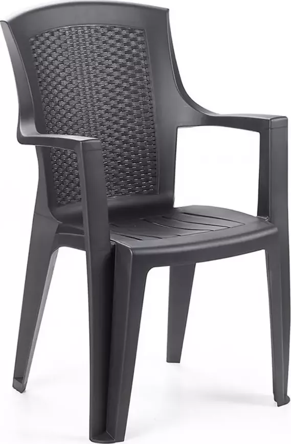 Plastová židle Eden antracit