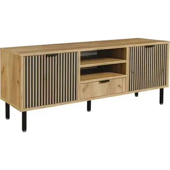 Obývací stěna TV Stolek Namir dub craft zlatá