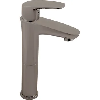 Vodovodní baterie AMUR - Umyvadlová vysoká baterie bez výpusti, Metal Grey - kartáčovaná AM730.0MGK, RAV Slezák Barva: METAL GREY - kartáčovaná, Rozměr: 1/2"