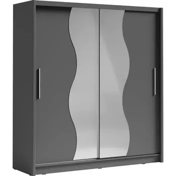 Skříň Bergamo I šedá grafit