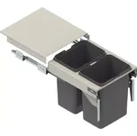 Zásuvka s odpadkovými koši KB=50 h=32 nl-480 stříbrný